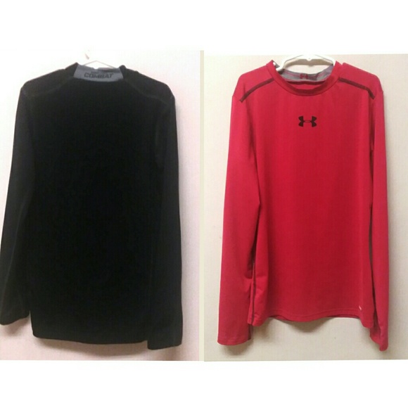 Other - Boys L Nike Pro Combat Under Armour Shirt Lot